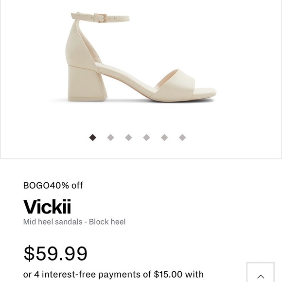 SOLD - Call It Spring Vickii Block Heel Sandal Size 7.5 - Picture 2 of 10